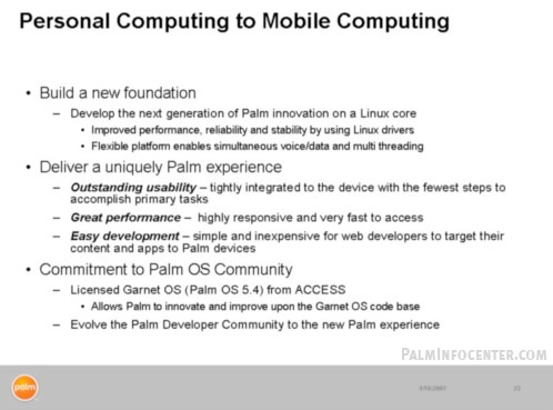 Palm linux Platform