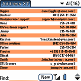 Address XT for Palm OS