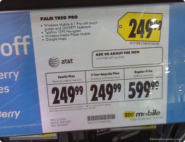 Best Buy ATT Treo Pro