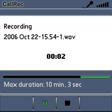 Callrec - Palm OS Software