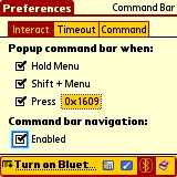 CommandBar Palm Software