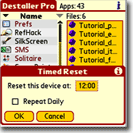 Destaller Pro software for Palm OS