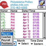 Baseball Schedules for Palm OS