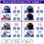 mySchedule NFL 2007 Palm OS