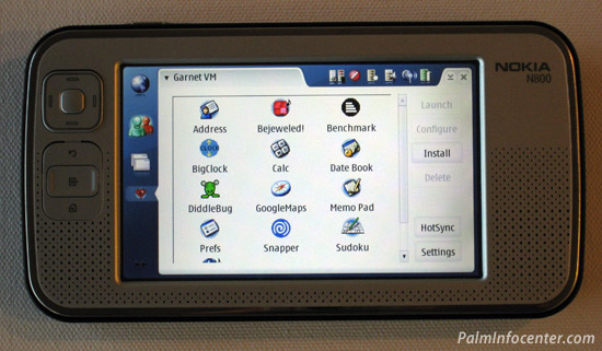 Palm OS Garnet VM Nokia Internet Tablet