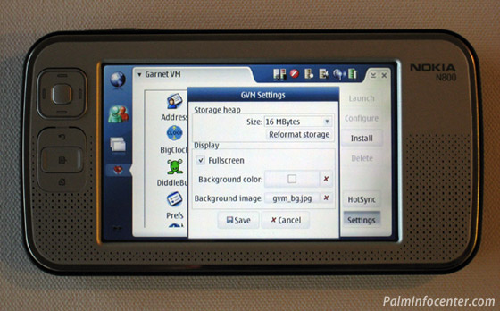 Nokia Palm apps