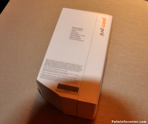 Palm Pre Retail Box Packaging