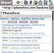 PhoneFavs - Palm OS Treo