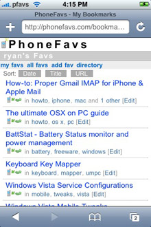 PhoneFavs - iPhone