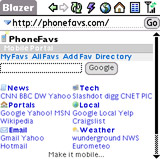PhoneFavs - Mobile Web Portal