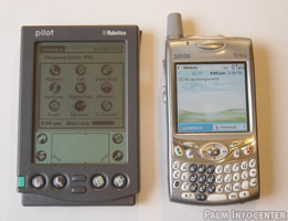 Palm Pilot 1000 + Treo 650 - Click for Larger Palm Pilot 1000 + Treo 650 - Click for Larger