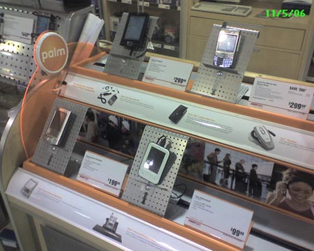 Palm Display at CompUSA