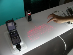 Image: virtual keyboard in action