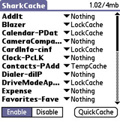 SharkCache for palmOne LifeDrive