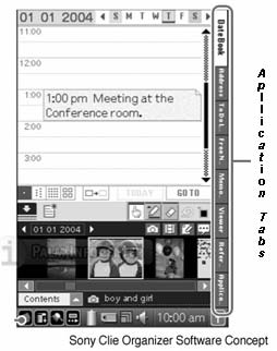Sony Clie Organizer Software Concept
