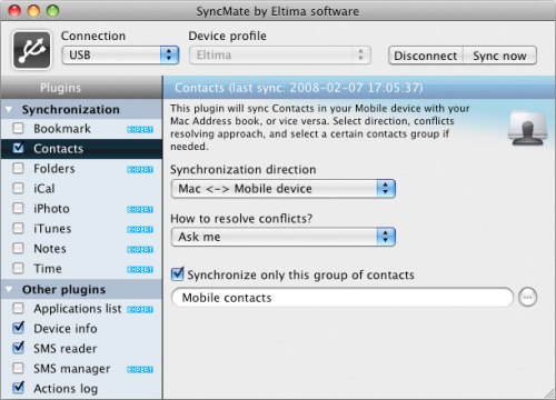SyncMate - Mac Windows Mobile