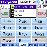 Takephone Treo Software