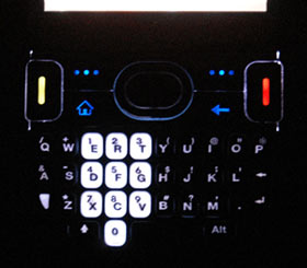 Treo 500 backlights