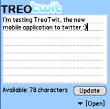 TreoTwit Palm Software