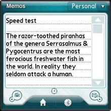 TreoMemo Palm Software