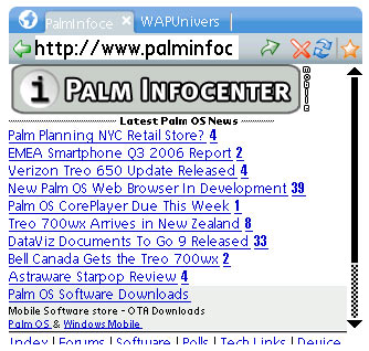 Universe Palm OS Browser