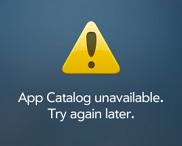 App Catalog Unavailable