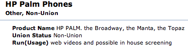 Palm device code names