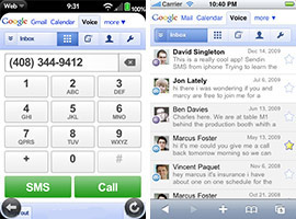 google voice mobile webos