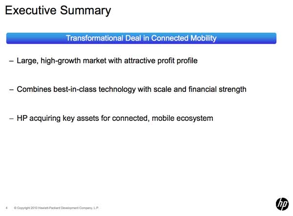 HP Palm Acquisition Slide