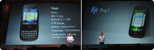 HP Veer Pre 3 webos