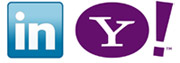 linkedin yahoo logos