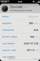 Palm Pre 2 Native CPU Scaling Overclock
