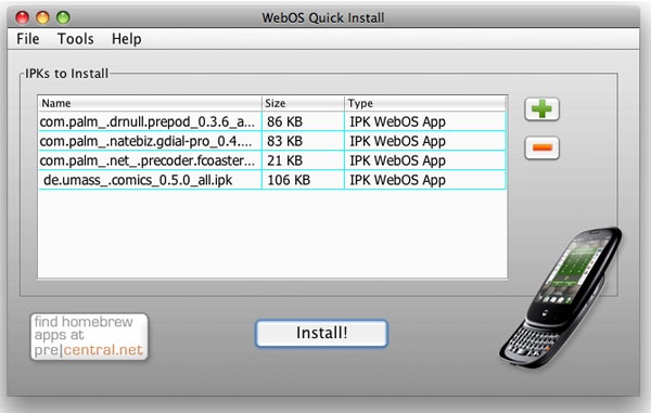 webos quick install