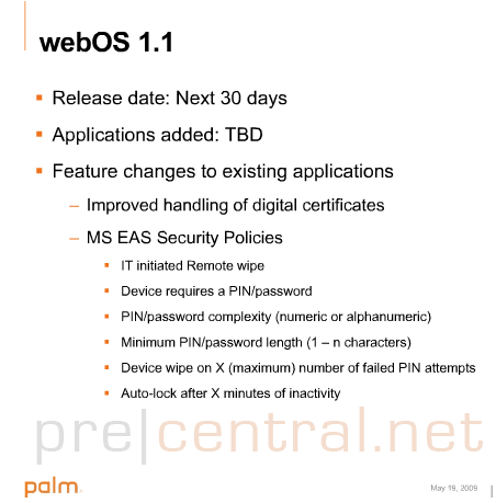 webos v1.1 leak