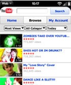 youtube mobile palm pre