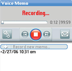 Treo 700p screenshot