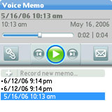 Palm Treo 700p Screenshot