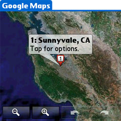 Google Maps Palm Software