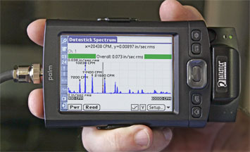 Palm Vibration Spectrum Analyzer