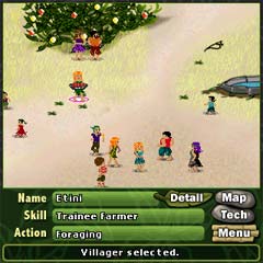 Village Sim game for Palm OS